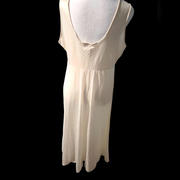 Adonna polyester lace cream womens long night gown size large - Picture 3 of 4